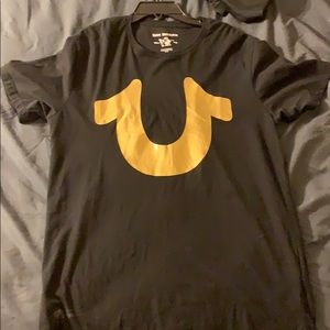 True religion shirt (gold logo)